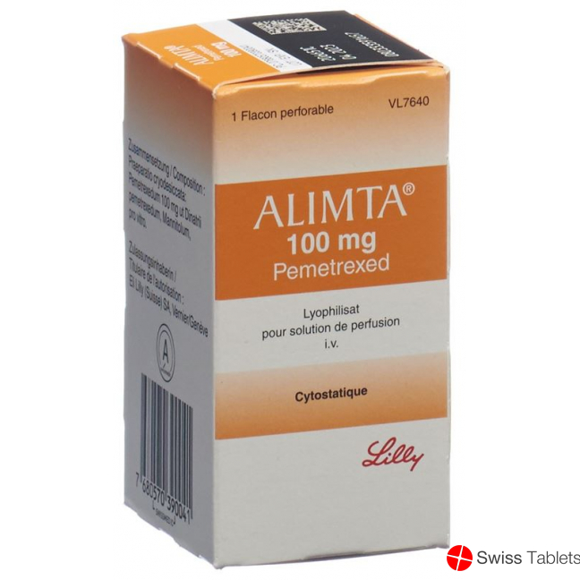 Alimta Trockensubstanz 100mg für Infusionslösung Durchstechflasche buy online