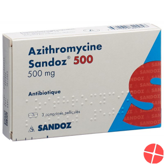 Azithromycin Sandoz Filmtabletten 500mg 3 Stück