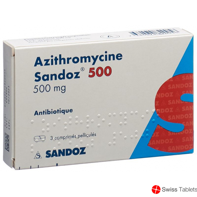 Azithromycin Sandoz Filmtabletten 500mg 3 Stück buy online