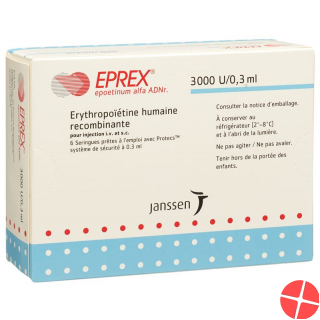 Eprex 3000 E/0.3ml (protecs) 6 Fertigspritzen 0.3ml Eprex 3000 E/0.3ml (protecs) 6 Fertigspritzen 0.3ml