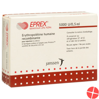 Eprex 5000 E/0.5ml (protecs) 6 Fertigspritzen 0.5ml Eprex 5000 E/0.5ml (protecs) 6 Fertigspritzen 0.5ml