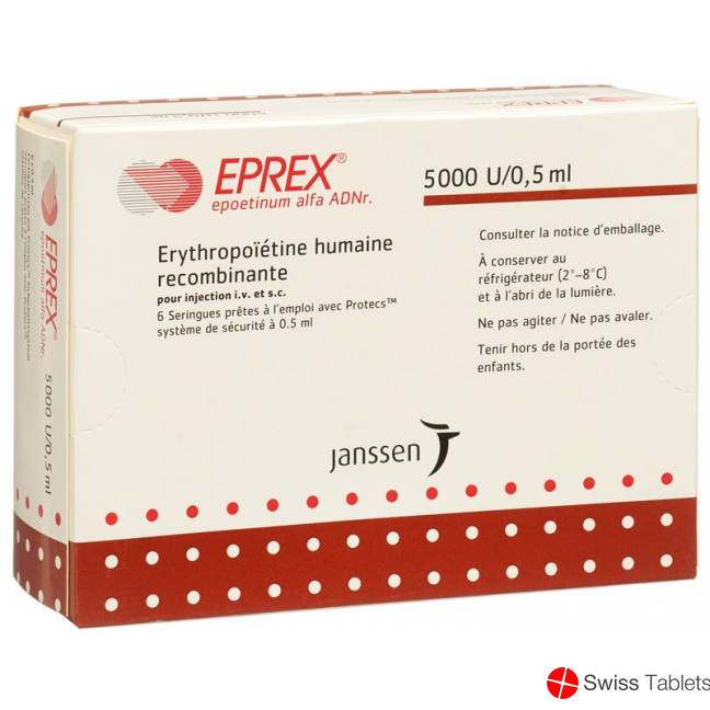 Eprex 5000 E/0.5ml (protecs) 6 Fertigspritzen 0.5ml buy online