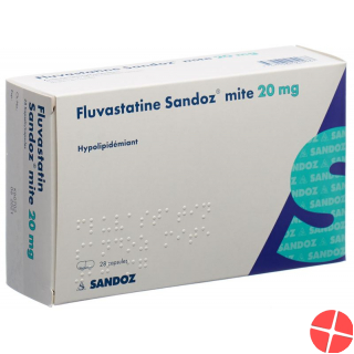 Fluvastatin Sandoz Mite Kapseln 20mg 28 Stück
