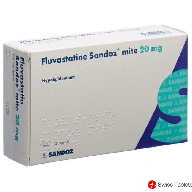 Fluvastatin Sandoz Mite Kapseln 20mg 28 Stück buy online