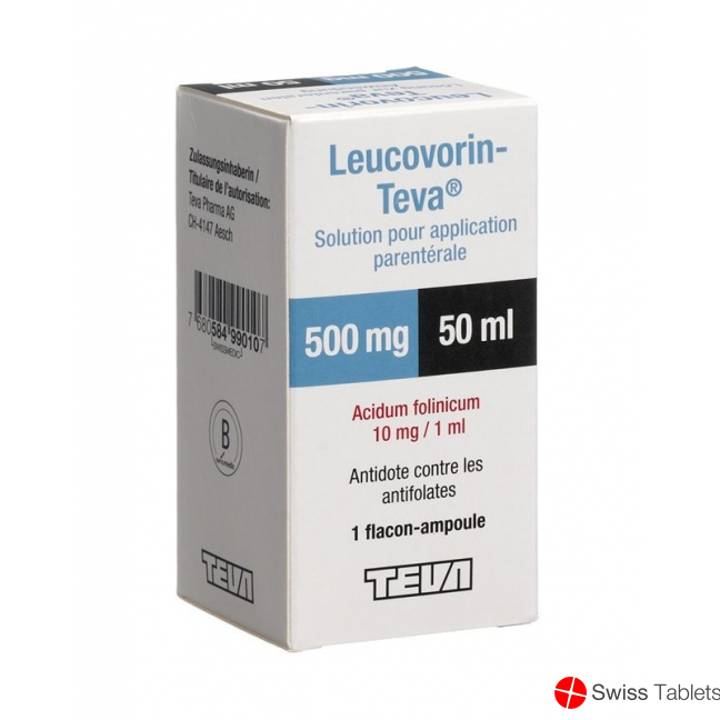 Leucovorin Teva Injektionslösung 500mg/50ml Durchstechflasche 50ml buy online