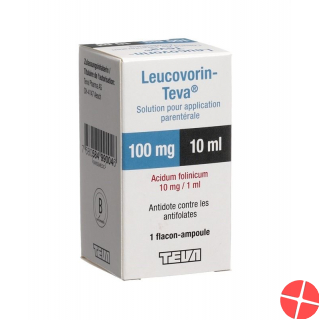 Leucovorin Teva Injektionslösung 100mg/10ml Durchstechflasche 10ml