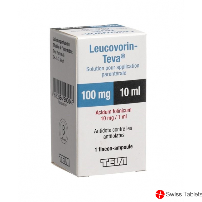 Leucovorin Teva Injektionslösung 100mg/10ml Durchstechflasche 10ml buy online