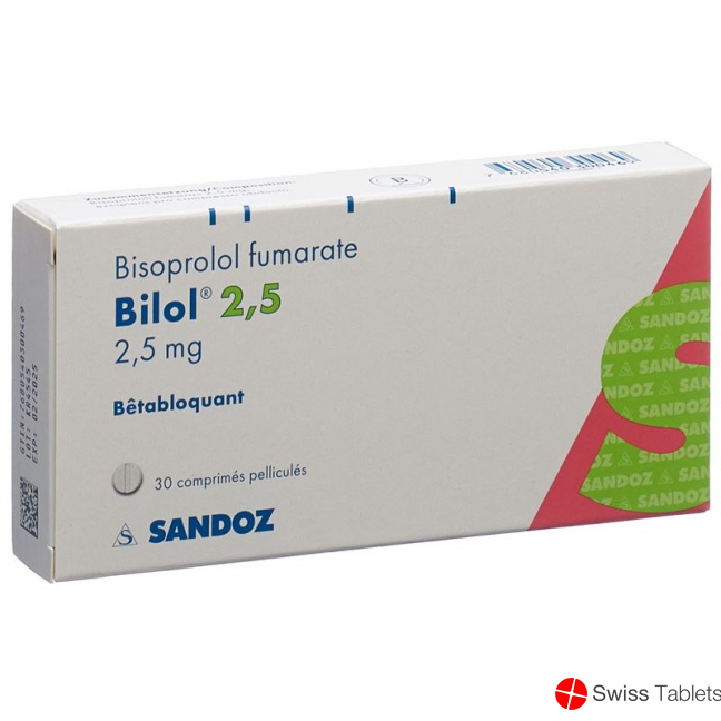 Bilol Filmtabletten 2.5mg 30 Stück buy online