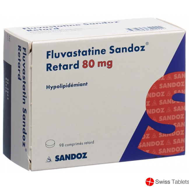 Fluvastatin Sandoz Retard Filmtabletten 80mg 98 Stück buy online