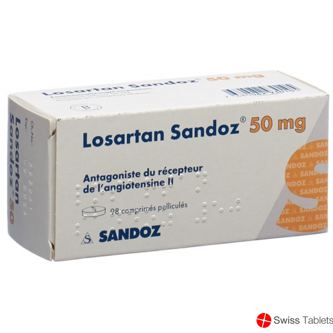 Losartan Sandoz Filmtabletten 50mg 98 Stück buy online