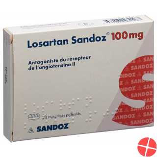 Losartan Sandoz Filmtabletten 100mg 28 Stück Losartan Sandoz Filmtabletten 100mg 28 Stück