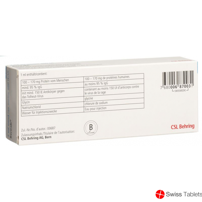 Berirab Injektionslösung 300 Ie/2ml Fertigspritze 2ml buy online