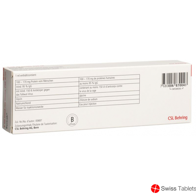 Berirab Injektionslösung 750 Ie/5ml Fertigspritze 5ml buy online