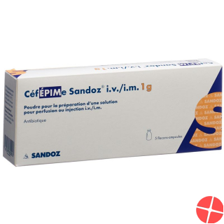 Cefepim Sandoz Trockensubstanz 1g Durchstechflasche 5 Stück