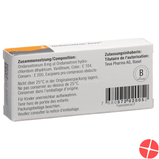 Ondansetron Teva Filmtabletten 8mg 6 Stück