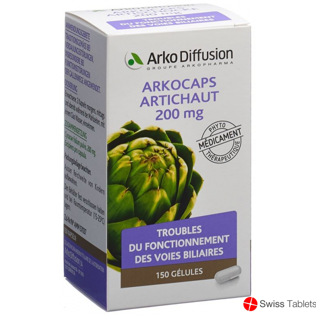 Arkocaps Artischocken Kapseln 200mg 150 Stück buy online