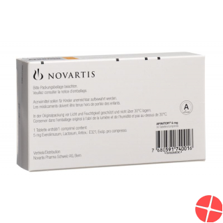 Afinitor 5 mg 30 tablets Afinitor 5 mg 30 tablets