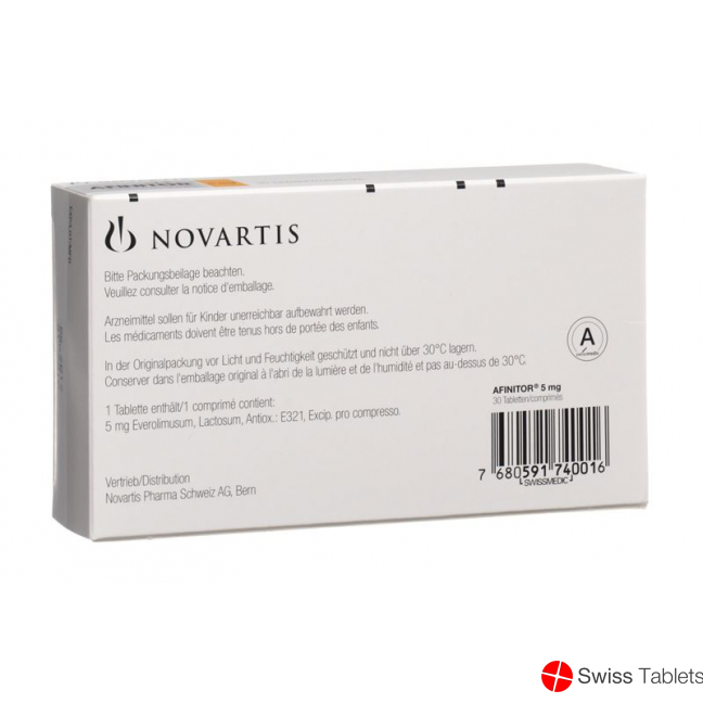 Afinitor 5 mg 30 tablets