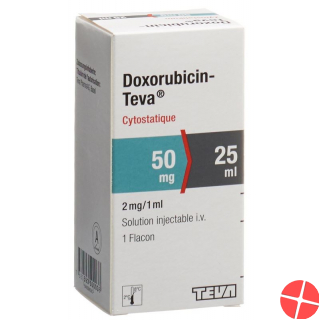 Doxorubicin Teva 50mg/25ml Durchstechflasche 25ml
