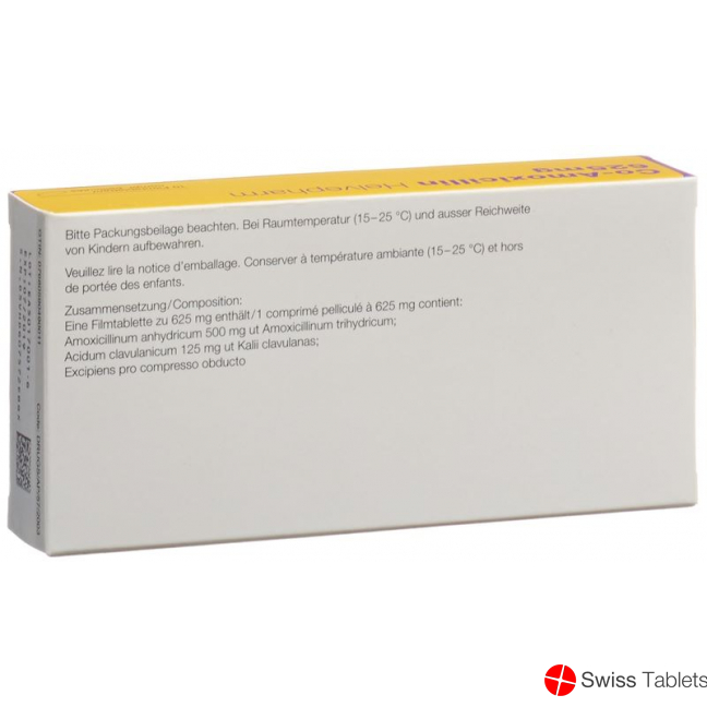 Co Amoxicillin Helvepharm Filmtabletten 625mg 10 Stück buy online