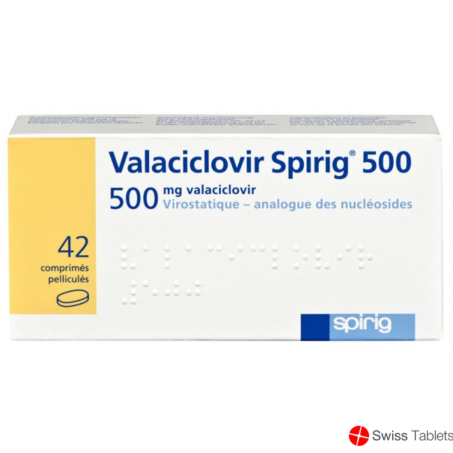 Valaciclovir Spirig Filmtabletten 500mg 42 Stück buy online