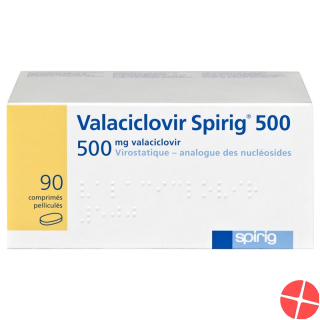 Valaciclovir Spirig Filmtabletten 500mg 90 Stück