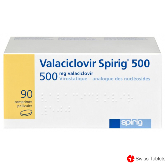 Valaciclovir Spirig Filmtabletten 500mg 90 Stück buy online