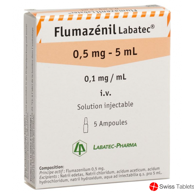 Flumazenil Labatec 0.5mg/5ml 5 Ampullen 5ml buy online