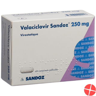 Valaciclovir Sandoz Filmtabletten 250mg 60 Stück