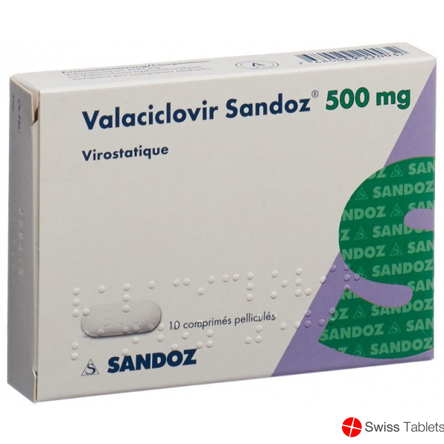 Valaciclovir Sandoz Filmtabletten 500mg 10 Stück buy online