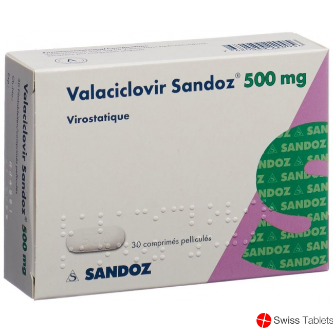 Valaciclovir Sandoz Filmtabletten 500mg 30 Stück buy online