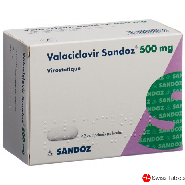 Valaciclovir Sandoz Filmtabletten 500mg 42 Stück buy online