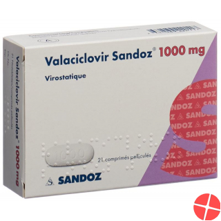 Valaciclovir Sandoz Filmtabletten 1000mg 21 Stück