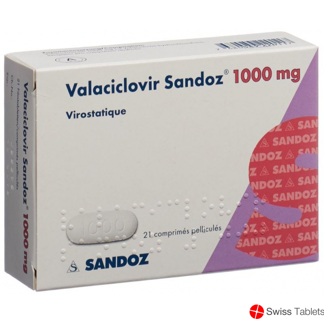 Valaciclovir Sandoz Filmtabletten 1000mg 21 Stück buy online