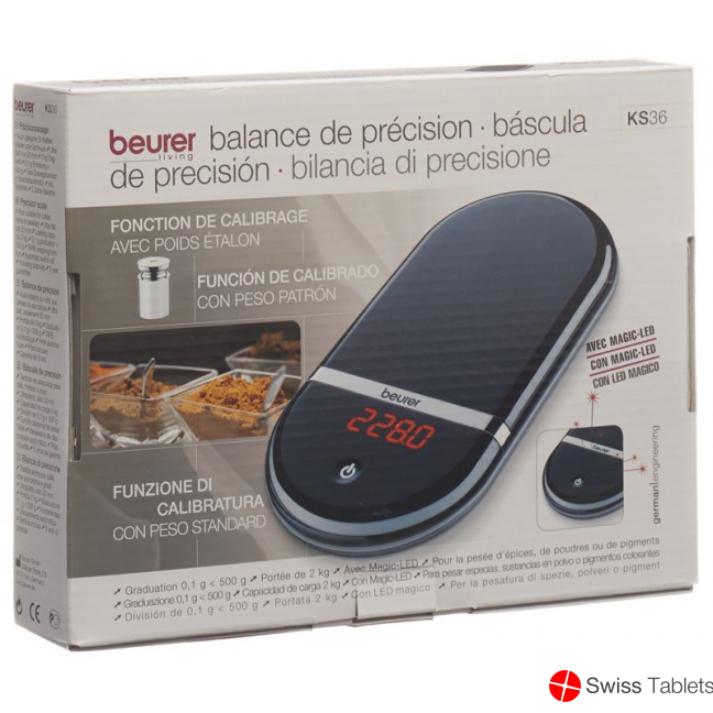Beurer kitchen scale 0.1gr Digital Ks 36 buy online