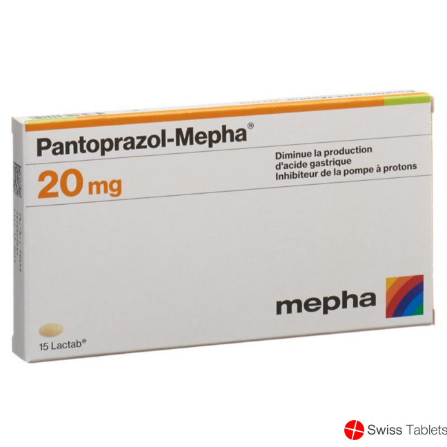 Pantoprazol Mepha Lactabs 20mg 15 Stück buy online