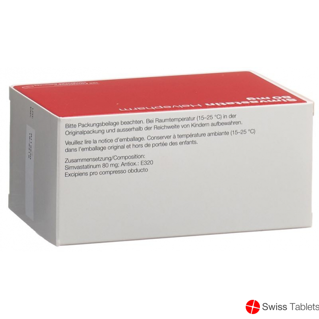 Simvastatin Helvepharm Filmtabletten 80mg 100 Stück buy online