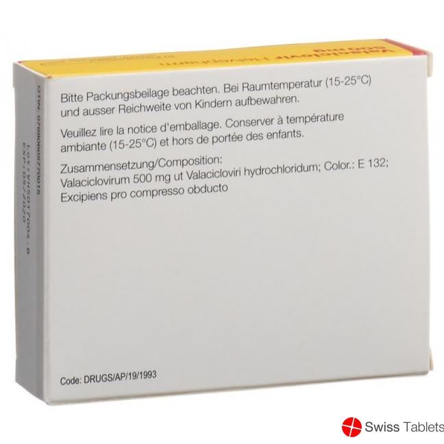 Valaciclovir Helvepharm Filmtabletten 500mg 10 Stück buy online