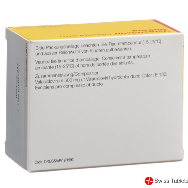 Valaciclovir Helvepharm Filmtabletten 500mg 42 Stück buy online
