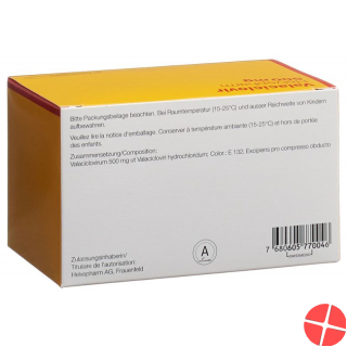 Valaciclovir Helvepharm Filmtabletten 500mg 90 Stück
