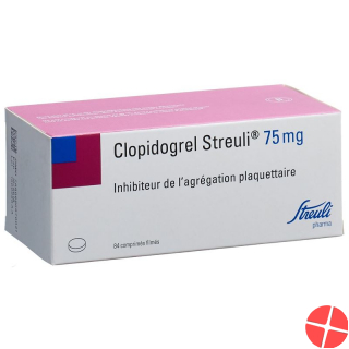 Clopidogrel Streuli Filmtabletten 75mg 84 Stück