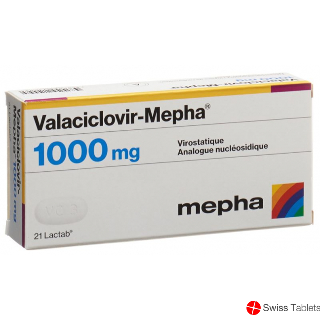 Valaciclovir Mepha Lactabs 1000mg 21 Stück buy online