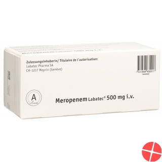 Meropenem Labatec 500mg i.v. Durchstechflasche 10 Stück