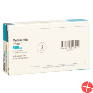Mefenamin Pfizer Filmtabletten 500mg 10 Stück