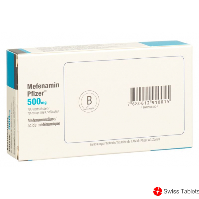 Mefenamin Pfizer Filmtabletten 500mg 10 Stück buy online