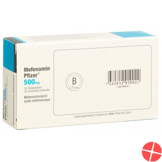 Mefenamin Pfizer Filmtabletten 500mg 30 Stück