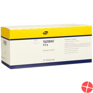 Tazobac Trockensubstanz 4.5g Durchstechflasche 12 Stück