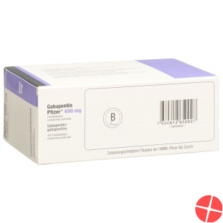 Gabapentin Pfizer Filmtabletten 600mg 100 Stück