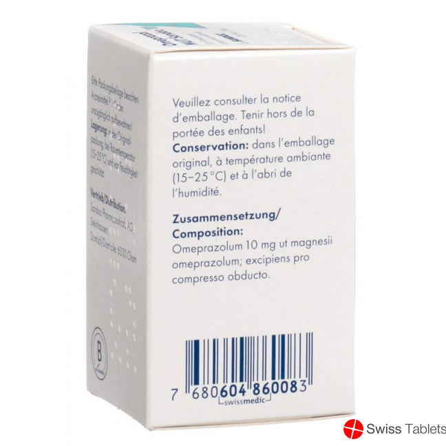 Omeprazol Mut Sandoz Filmtabletten 10mg Dose 100 Stück buy online