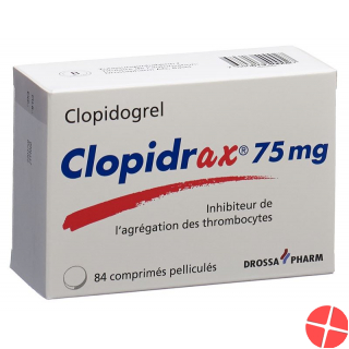 Clopidrax Filmtabletten 75mg 84 Stück